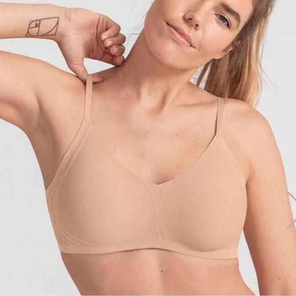 Honeylove Liftwear Silhouette Bra Sand 2X NWT in packaging